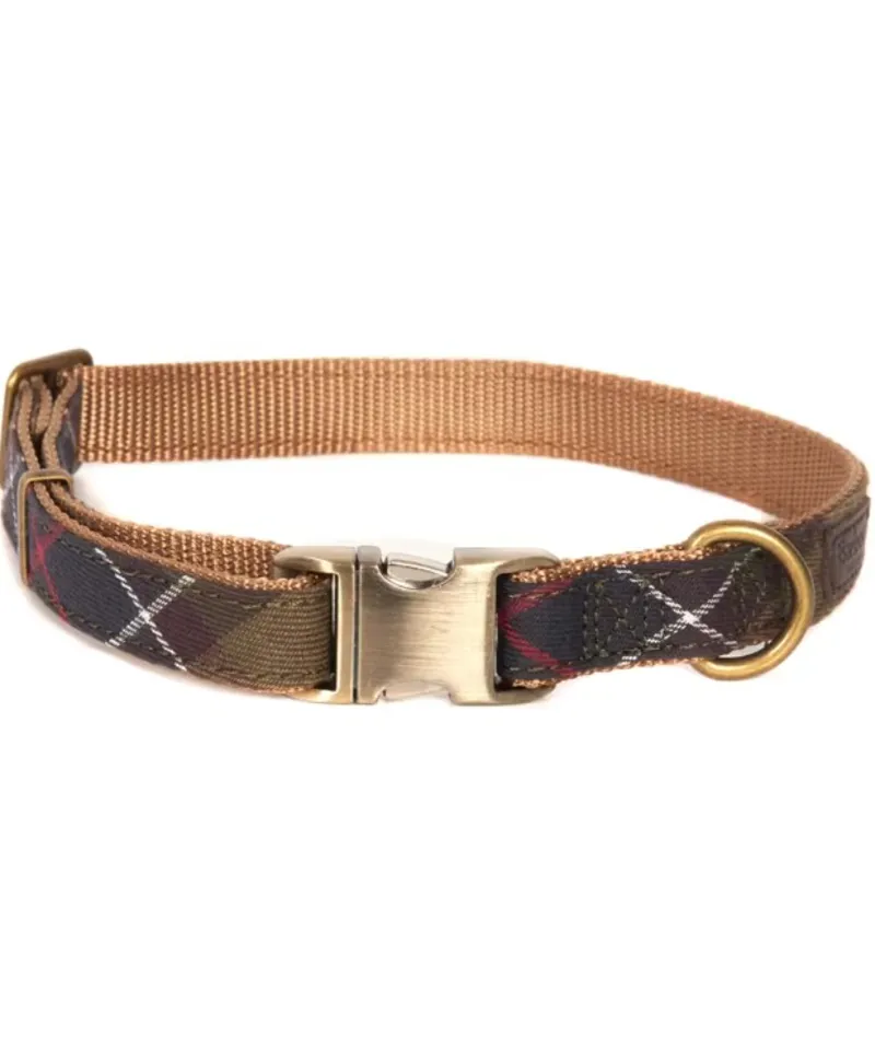 Barbour Classic Tartan Webbing Dog Collar